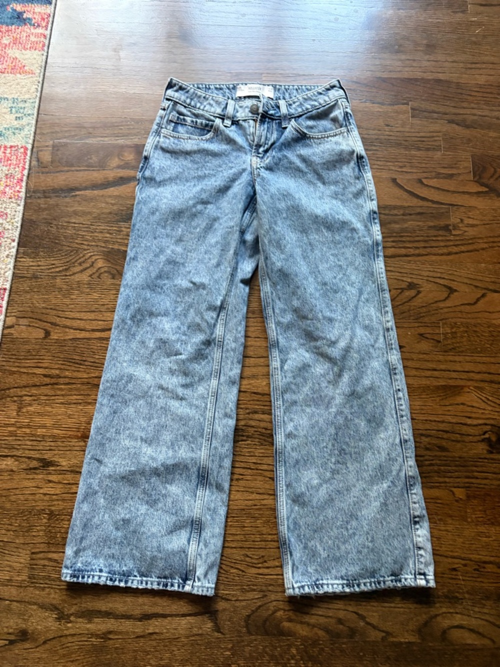 Hollister Light Wash Wide-Leg Jeans